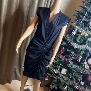 Veronica Beard Black Midi Dress